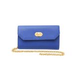 Alexander McQueen Royal Blue Wallet On Chain