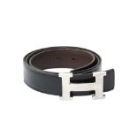 Hermes Black Box Constance Belt - Size 90