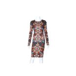 Alexander McQueen Stained Glass Print Dress - Size 40