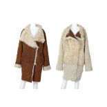 Fendi Tan Reversible Shearling Coat