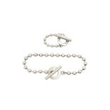 Gucci Silver Boule Chain Bracelet and Ring