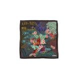 Christian Dior Rainforest Silk Print Scarf