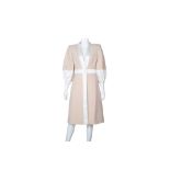 Alexander McQueen Nude Wool Ballon Sleeve Coat - Size 42