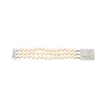 Vivienne Westwood Ivory Pearl Three Row Bracelet