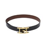 Hermes Black Box Behapi Belt - Size 70