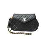 Chanel Black Round Tassel Flap Bag