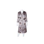 Dolce & Gabbana Mink Silk Embroidered Coat - Size 42