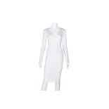Tom Ford Ivory Knit Cut Out Dress - Size S