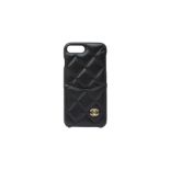 Chanel Black Quilted CC iPhone Case