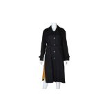 Burberry Black Oversized Long Trench Coat - Size 8