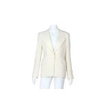 Tom Ford Cream Silk Blazer - Size 42