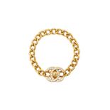Chanel Crystal CC Turnlock Bracelet