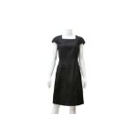 Yves Saint Laurent Black Wool Panel Dress - Size 40