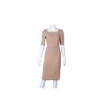 Dolce & Gabbana Nude Short Sleeve Dress - Size 38