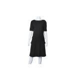 Chanel Black Wool Boucle Short Sleeve Dress - Size 38