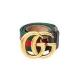 Gucci Web Marmont GG Belt - Size 80