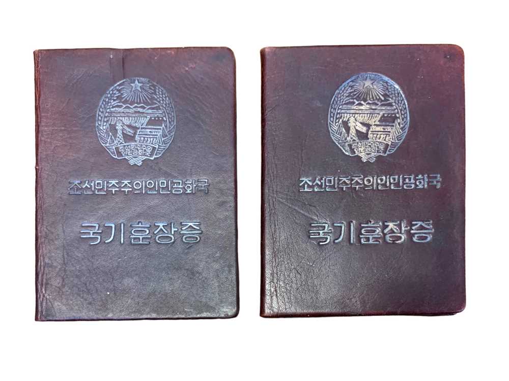 EARLY NORTH KOREAN AIR MEDAL [ 공기 훈장증 ] CERTIFICATES ISSUED TO SOVIETS