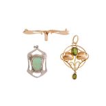 Murrle, Bennet & Co. | Three Art Nouveau jewels, circa 1900