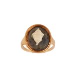 A hardstone mourning ring, first half of the 19th century