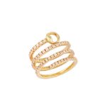 Gucci | A gold and diamond coil ring