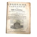 British History.- Gibson (Edmund) Chronicon Saxonicum
