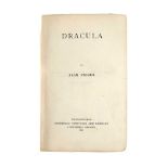 Stoker (Bram) Dracula, first ed. first issue. 1897