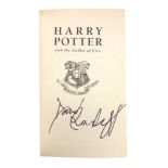 Rowling. HP & the Goblet of Fire signed.2000
