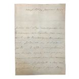 Law (John) Autograph letter signed