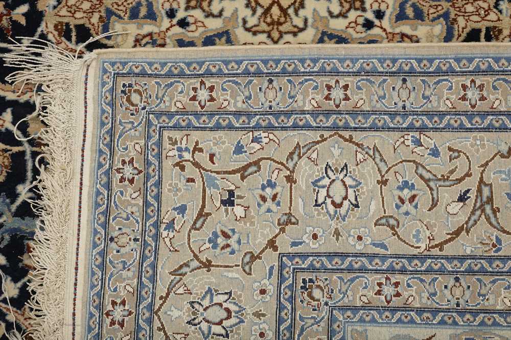 AN EXTREMELY FINE PART SILK NAIN RUG, CENTRAL PERSIA - Image 8 of 8