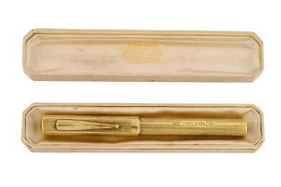 An Edward Todd & Co. New York 5 Pen Engraved for "Thomas Griffin, Mayor of Kidderminster, 1925-1926"