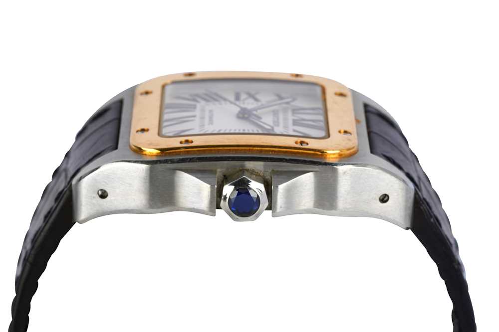 CARTIER. SANTOS 100 XL. - Image 3 of 6