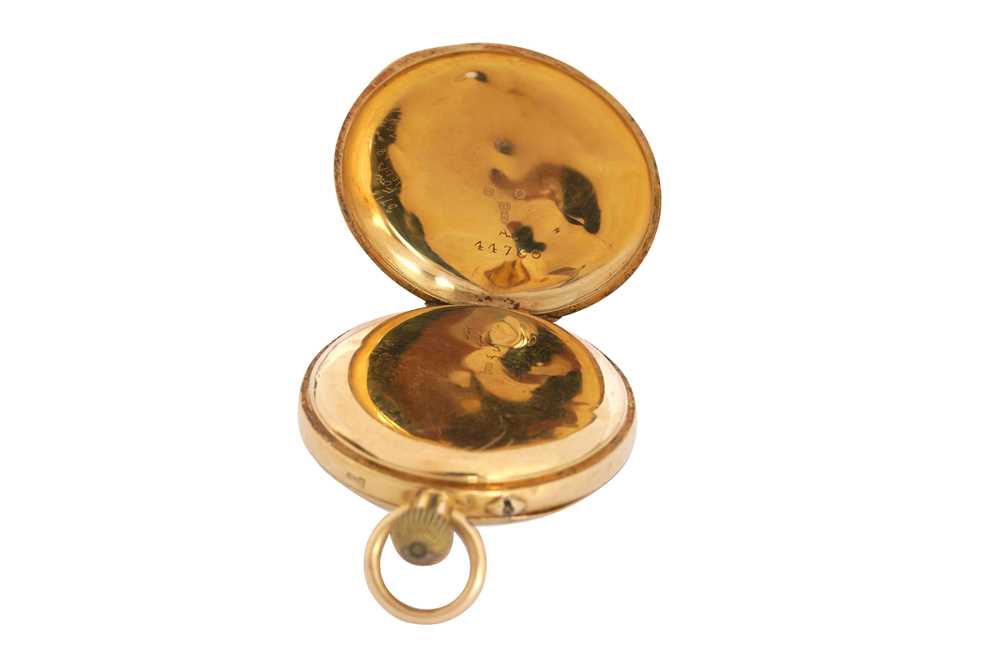 OPEN-FACE POCKET WATCH. 18K YELLOW GOLD. - Image 2 of 2
