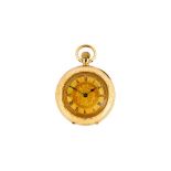 OPEN-FACE POCKET WATCH. 18K YELLOW GOLD.