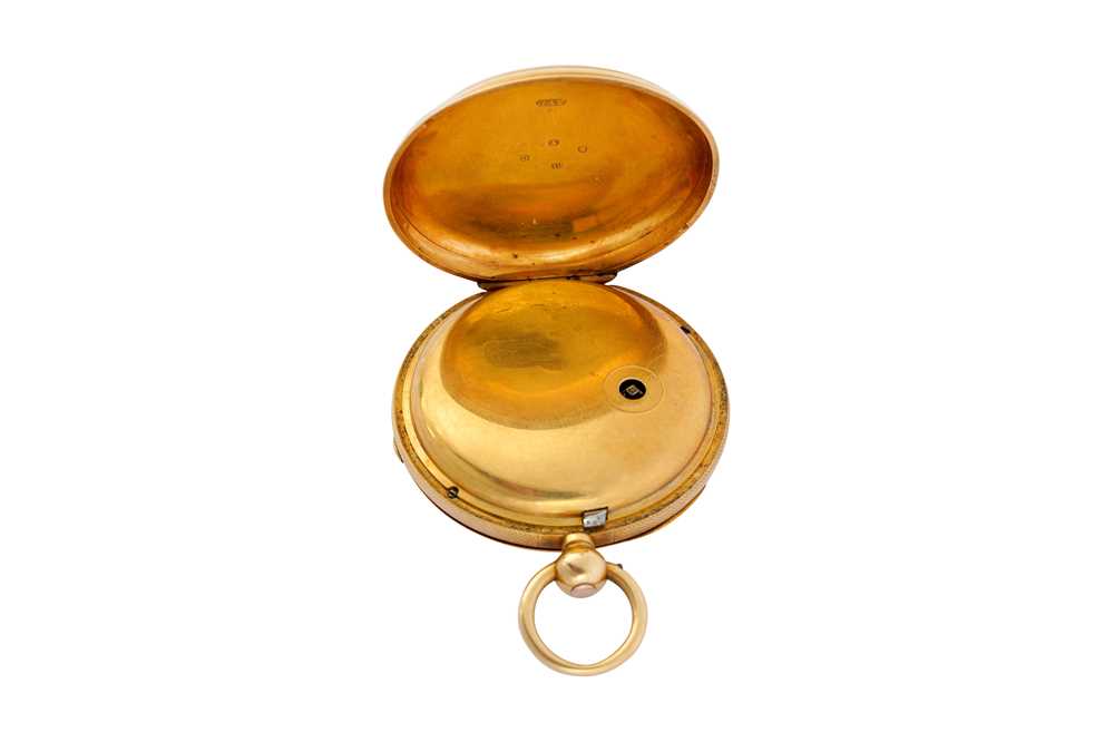 OPEN-FACE POCKET WATCH, 18K YELLOW GOLD. - Image 3 of 3