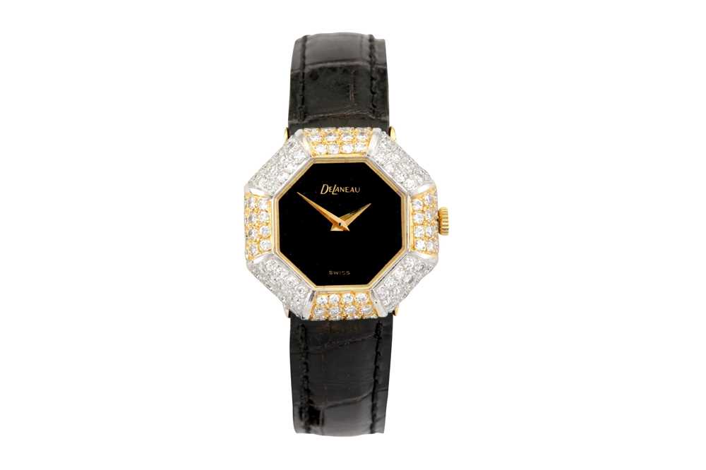 DELANEAU. 18K WHITE AND YELLOW GOLD WITH DIAMONDS.