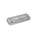 A George IV sterling silver snuff box, Birmingham 1822 by Lawrence & Co