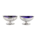 A pair of early 20th century Chinese Export silver salts, Beijing (Peking) circa 1920 by Bao Xiang