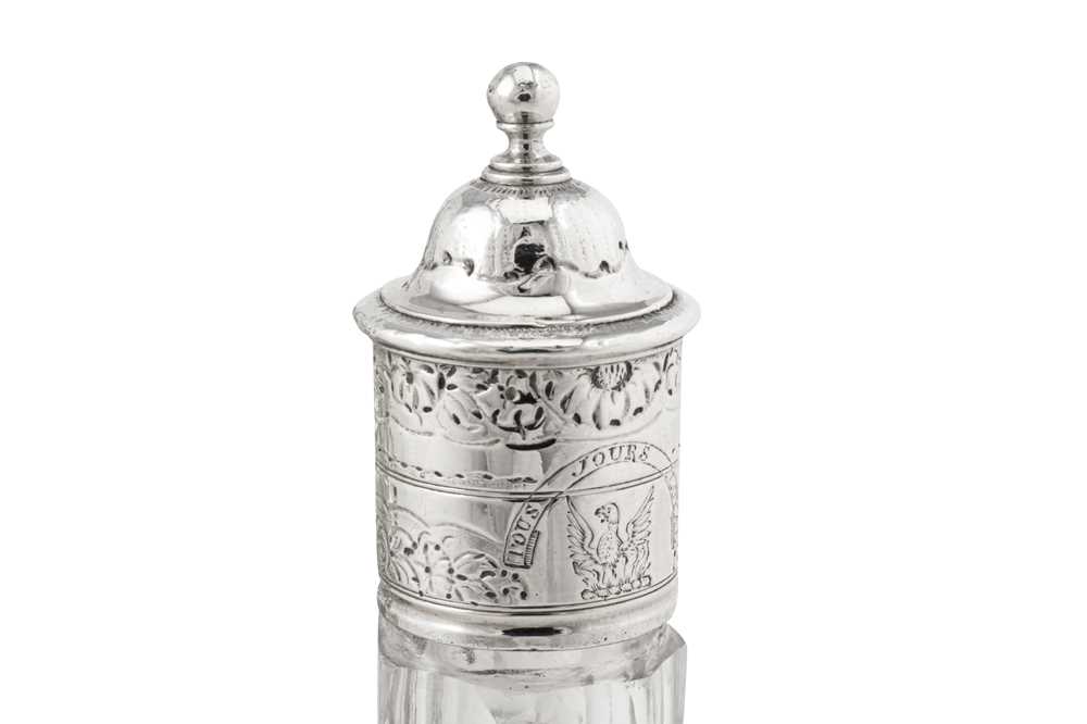 A good George II sterling silver Warwick cruet, London 1744 by George Hindmarsh (first reg. 6th July - Image 7 of 9