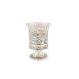 A Nicholas I mid-19th century Russian 84 zolotnik parcel gilt silver and niello, Moscow 1841 by TT (