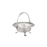 A George II sterling silver sweetmeat basket, London 1754 by George Hunter (reg. 7th June 1748)