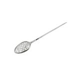 A George II/George III sterling silver mote spoon, London circa 1760