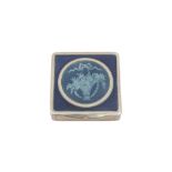 An early 20th century French 950 standard silver and guilloche enamel pill box, Paris circa 1910 pos