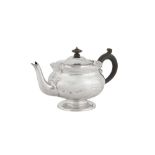 An Edwardian ‘Arts and Crafts’ sterling silver teapot, London 1902 by Mappin and Webb