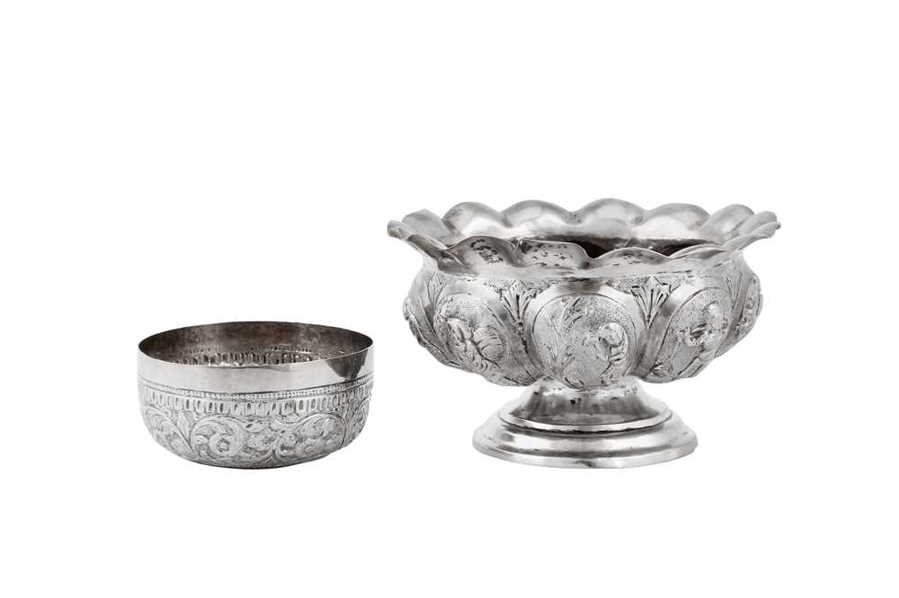 A pair of early 20th century Chinese Export silver novelty salts, Canton circa 1900, retailed by Gun - Image 5 of 5