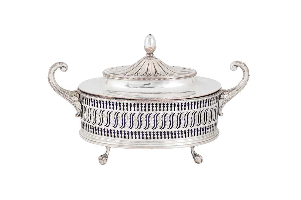 A George III Old Sheffield Silver Plate butter dish, Sheffield circa 1780