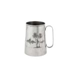 A mid-20th century Iraqi silver pint mug, Omara or Basra circa 1950