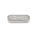 A George III sterling silver snuff box, London 1797 by Cornelius Bland