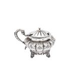 A William IV sterling silver mustard pot, London 1835 by Joseph and Albert Savory
