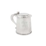 A Charles II sterling silver tankard, London 1672 by John Gray (free 1647, d.1687)