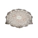 A large George IV Old Sheffield Silver Plate salver, Sheffield circa 1825